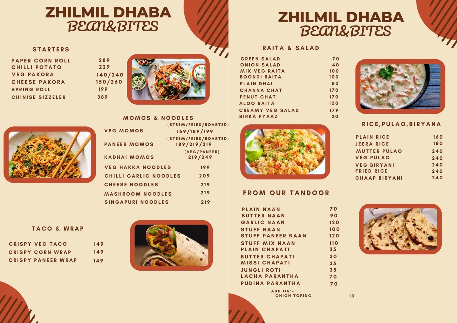 Menu Page